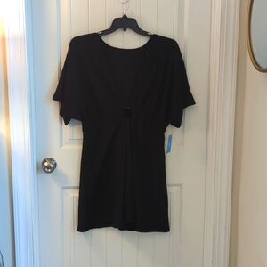 Cupshe Women's black swim coverup XL